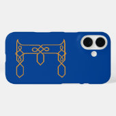 Celtic Knot Personalized E Case-Mate iPhone Case (Achterkant (horizontaal))