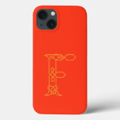 Celtic Knot Personalized F Hoesje-Mate iPhone Case (Achterkant)