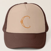 Celtic Knot Personalized Initiaal C Trucker Pet (Voorkant)