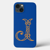 Celtic Knot Personalized J Hoesje-Mate iPhone Case (Achterkant)