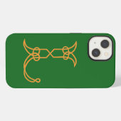 Celtic Knot Personalized L iPhone Hoesje (Achterkant horizontaal)