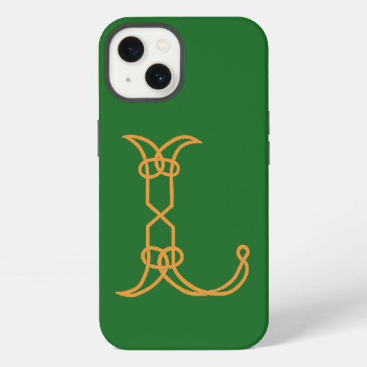 Celtic Knot Personalized L iPhone Hoesje (Achterkant)