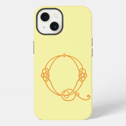 Celtic Knot Personalized Q iPhone Hoesje (Achterkant)