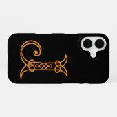 Celtic Knot Persoonlijke J iPhone 16 Hoesje (Achterkant horizontaal)