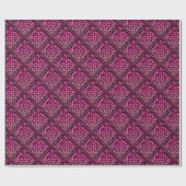 Celtic Knot Pink Pattern Wrapping Paper Cadeaupapier (Vlak)