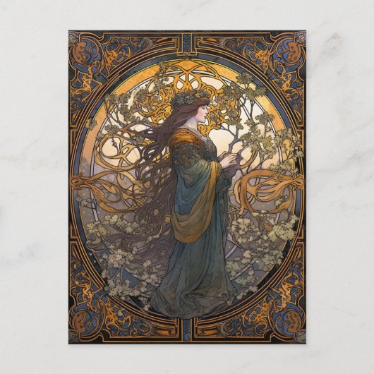 Celtic Knot Queen Colorful Knotwork Briefkaart (Voorkant)