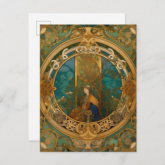 Celtic Knot Queen Colorful Knotwork Briefkaart (Voorkant / Achterkant)