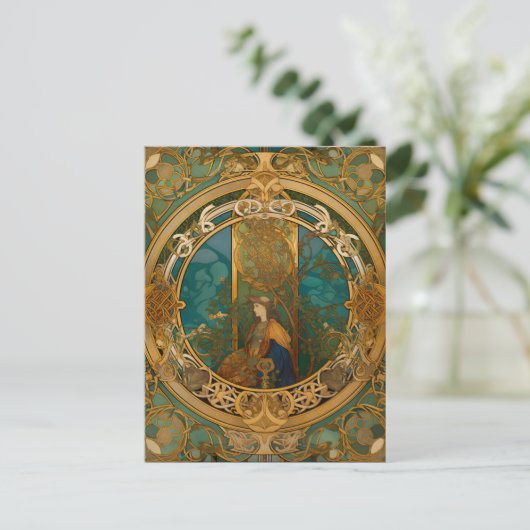 Celtic Knot Queen Colorful Knotwork Briefkaart (Staand voorkant)