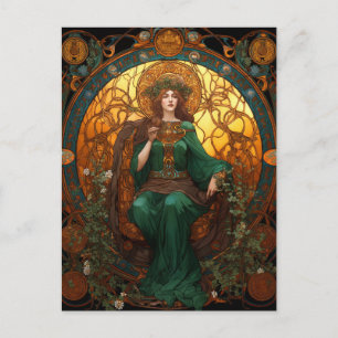 Celtic Knot Queen Colorful Knotwork Briefkaart