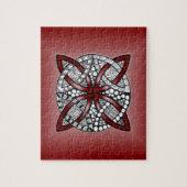 Celtic Knot Red Doodle Tekening Legpuzzel (Verticaal)