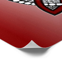 Celtic Knot Red Doodle Tekening