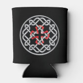 Celtic Knot Red Metallic Blikjeskoeler (Achterkant)