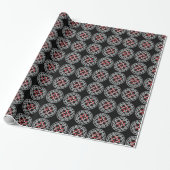Celtic Knot Red Metallic Cadeaupapier (Uitgerold)