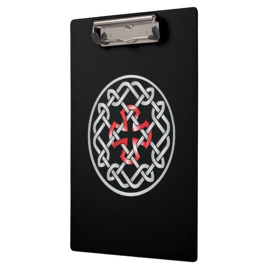 Celtic Knot Red Metallic Cliboard Klembord (Links)