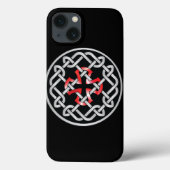 Celtic Knot Red Metallic iPad Case (Achterkant)