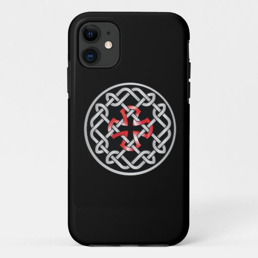Celtic Knot Red Metallic iPhone5 Hoesje (Achterkant)