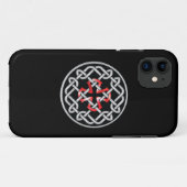 Celtic Knot Red Metallic iPhone5 Hoesje (Achterkant (horizontaal))