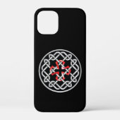 Celtic Knot Red Metallic iPhone 12 Mini Hoesje (Achterkant)