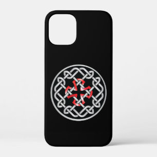 Celtic Knot Red Metallic iPhone 12 Mini Hoesje