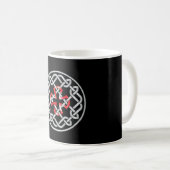 Celtic Knot Red Metallic Mok (Voorkant rechts)