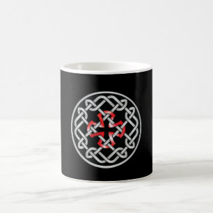 Celtic Knot Red Metallic Mok