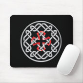 Celtic Knot Red Metallic Mousepad Muismat (Met muis)