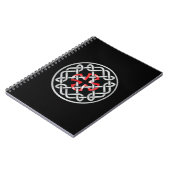 Celtic Knot Red Metallic Notebook Notitieboek (Linkerzijde)