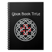 Celtic Knot Red Metallic Notitieboek (Voorkant)