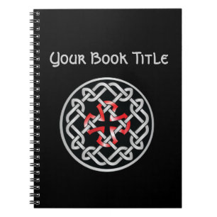 Celtic Knot Red Metallic  Notitieboek