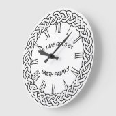 Celtic Knot Ring met het uitstralen van Roman Aant Grote Klok (Hoek)