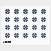 celtic knot ronde sticker (Vel)