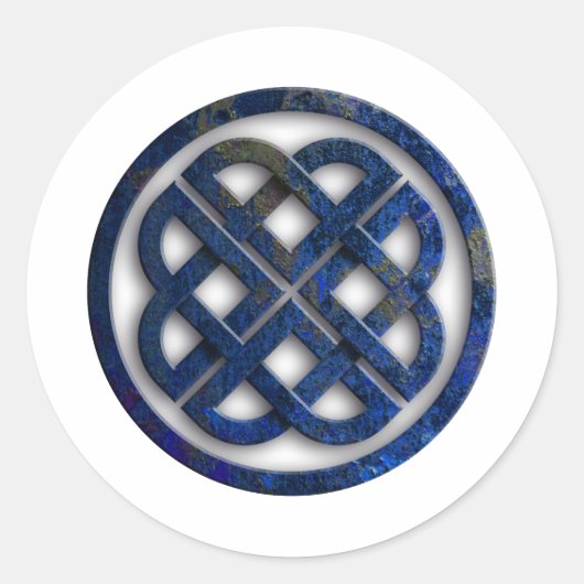 celtic knot ronde sticker (Voorkant)