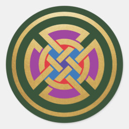 Celtic Knot Ronde Sticker