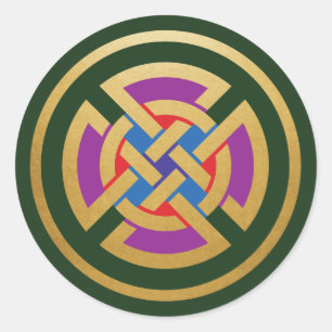 Celtic Knot Ronde Sticker