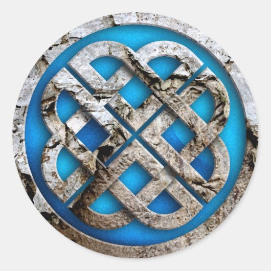 celtic knot ronde sticker (Voorkant)