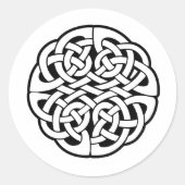 Celtic Knot Ronde Sticker (Voorkant)