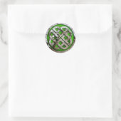 celtic knot ronde sticker (Tas)