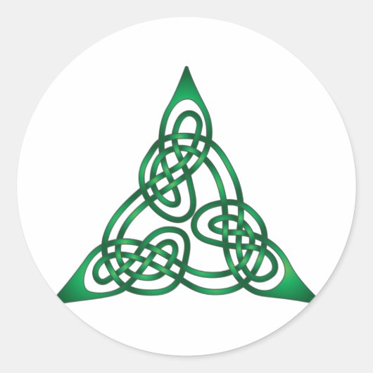 Celtic Knot Ronde Sticker (Voorkant)