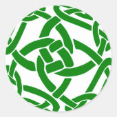 Celtic Knot Ronde Sticker (Voorkant)