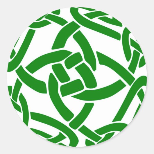 Celtic Knot Ronde Sticker (Voorkant)
