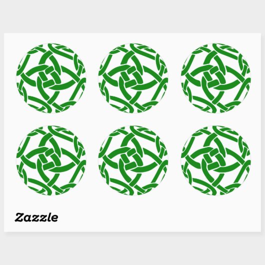 Celtic Knot Ronde Sticker (Vel)