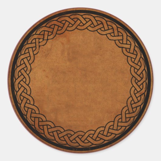 CELTIC KNOT Round Apothecary Label Sticker (Voorkant)