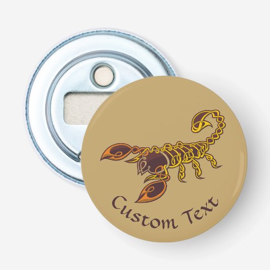 Celtic Knot Scorpion Button Flesopener (Voorkant)
