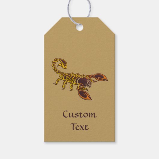 Celtic Knot Scorpion Cadeaulabel (Voorkant)