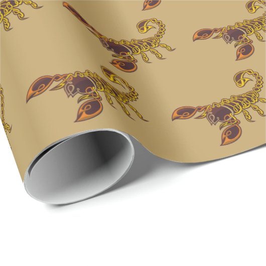 Celtic Knot Scorpion Cadeaupapier (Rol Hoek)