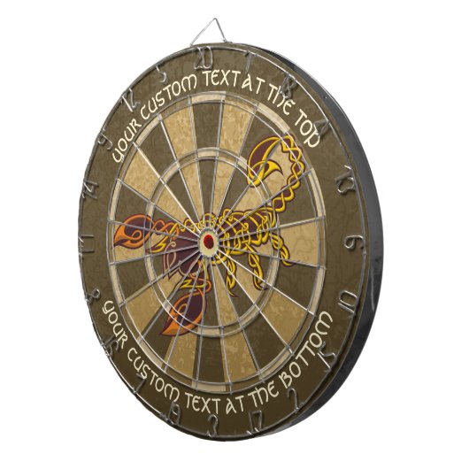Celtic Knot Scorpion Dart Board Dartbord (Voorkant Rechts)