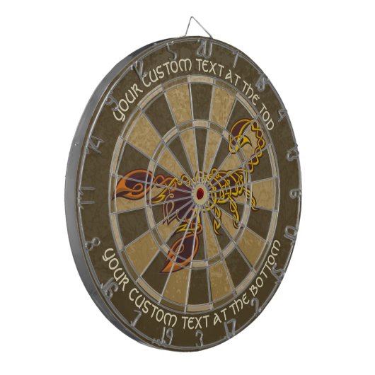 Celtic Knot Scorpion Dart Board Dartbord (Voorkant Links)
