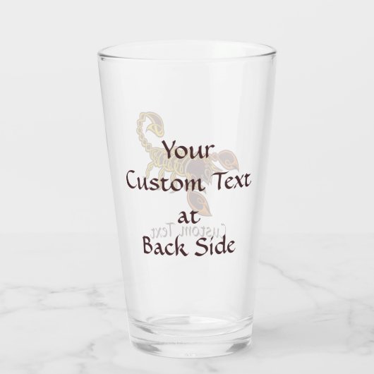 Celtic Knot Scorpion Glas (Achterkant)