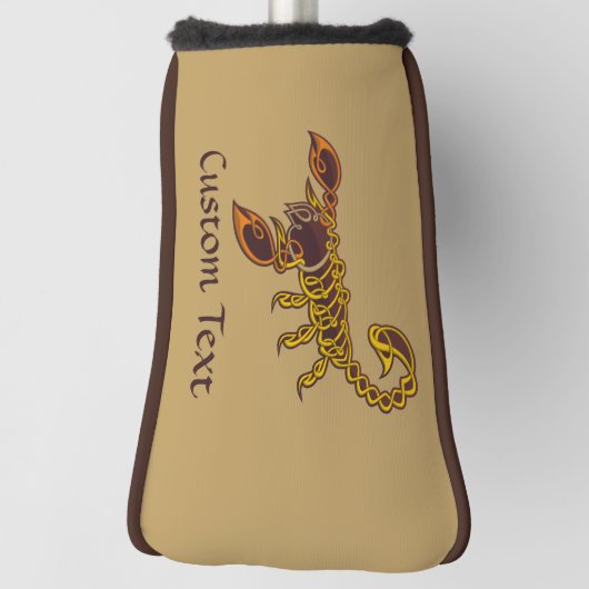 Celtic Knot Scorpion Golf Head Hoesje Golfheadcover (Draai 90)