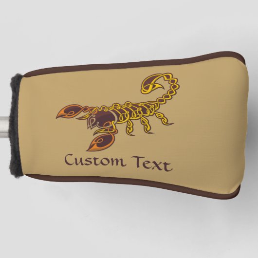 Celtic Knot Scorpion Golf Head Hoesje Golfheadcover (Voorkant)